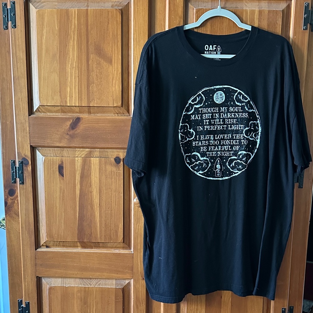Oaf Nation Black Graphic Tee for Men 3x